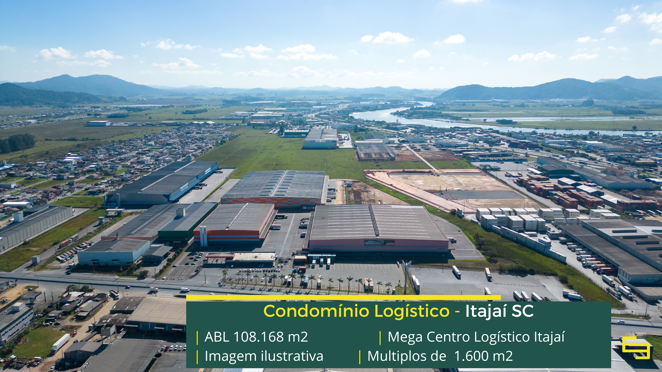 Galpões para locação em Itajaí SC- Mega Centro Logístico Itajaí. Galpões/Armazéns/Centros de Distribuição/ Pavilhões.....