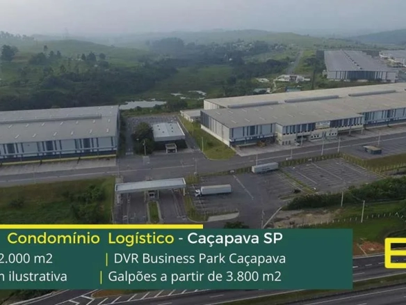 Galpões em Caçapava - DVR Business Park . Aluguel de galpões logísticos e industriais. Docas para carga e descarga, altura de 12 metros.