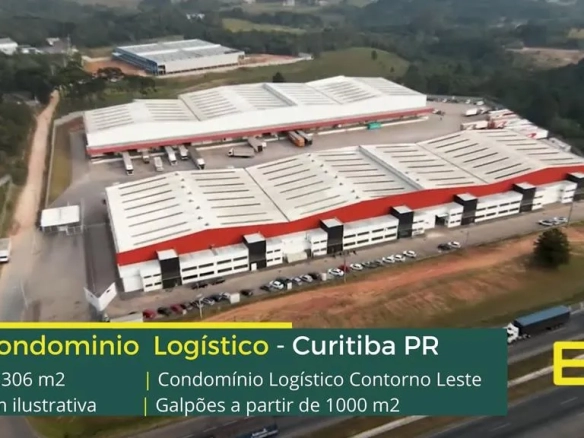 Galpão em Curitiba PR / Condomínio Industrial e Logístico Contorno Leste. Aluguel de Galpões com portaria e segurança, docas, piso industrial