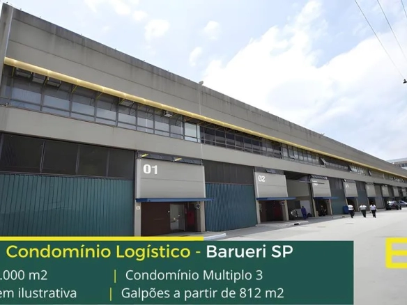 Galpões para alugar Barueri SP - Condomínio Múltiplo 3. Aluguel de galpão em Barueri com Segurança 24 horas, docas para carga e descarga,