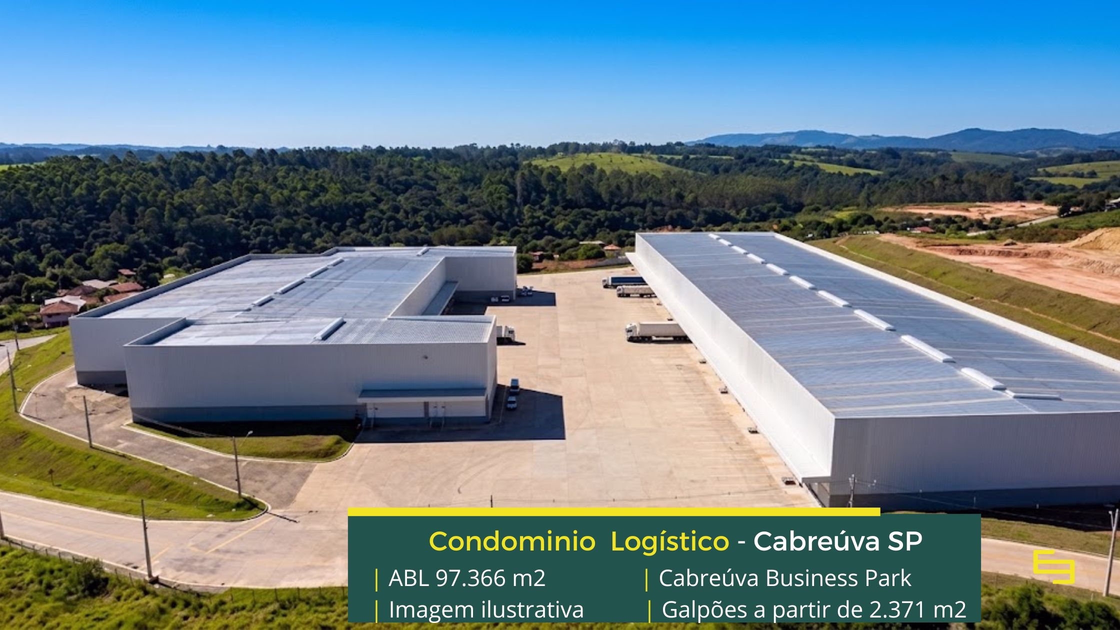 Galpões em Cabreúva SP - Cabreúva Business Park. Galpões/armazéns/Depósitos para alugar em Cabreúva SP. Galpão logístico e Industrial