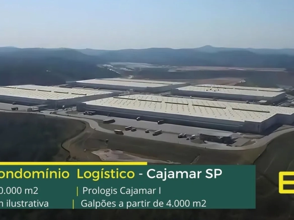 Galpão Para em Alugar Cajamar SP. Prologis Cajamar I. Condomínio logístico com portaria e segurança. Galpões com docas, altura de 12 metros