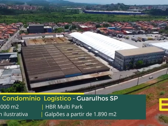 Aluguel de galpão logístico em Guarulhos - HBR Multipark Bonsucesso. Galpões/Barracões/Armazéns para alugar em Guarulhos SP.