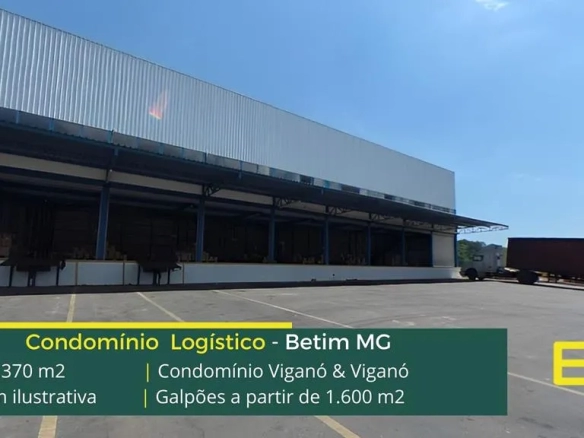 Galpões para alugar em Betim MG - Condomínio Viganó & Viganó. Aluguel de galpão logístico e Industrial. Docas, portaria e segurança 24 horas