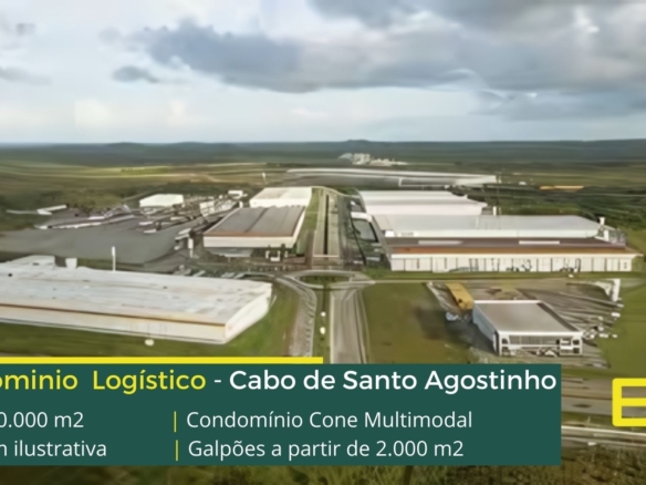 Galpão Para Alugar em Cabo de Santo Agostinho - Cone Multimodal - Fase 1. Condomínio logístico com galpões com doca e altura de 12 metros