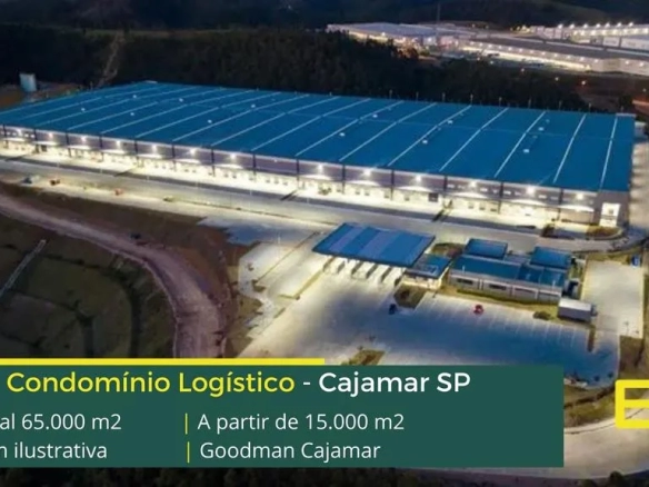 Aluguel de Galpões em Cajamar SP - Goodman Cajamar. Galpão Logístico com Portaria e Segurança 24 Horas. Altura de 14 Metros e com Docas.