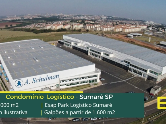 Galpão para locação em Sumaré SP - Esap Sumaré. Galpões/Barracões/Armazéns para alugar em Sumaré SP. Galpão logístico e industrial