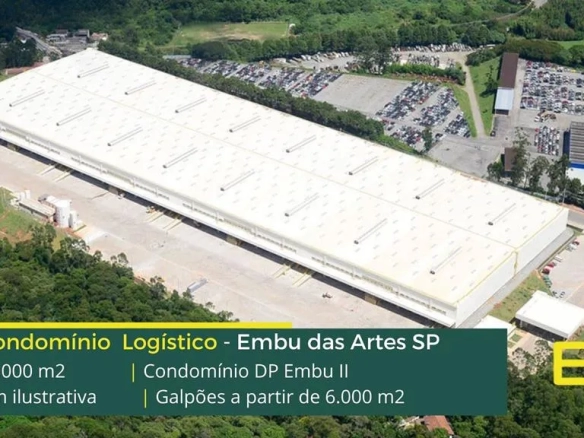 Galpão Para Alugar em Embu das Artes - Galpões modulares com docas para carga e descarga, altura de 12 metros, portaria e segurança 24 horas