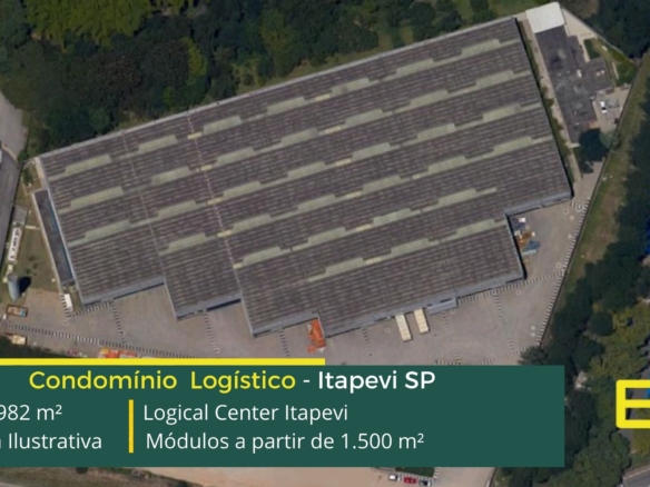 Aluguel galpão Itapevi - Logical Center Itapevi SP. Galpões em Itapevi SP em condomínio logístico com segurança e portaria 24 horas, docas