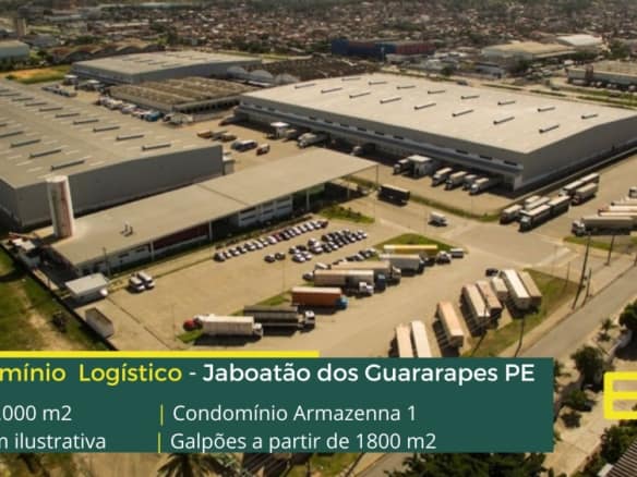 Galpões em Recife - Armazenna 1. Galpão para alugar em Jaboatão dos Guararapes com 12 metros de pé direito, doca e piso de alta resistência.
