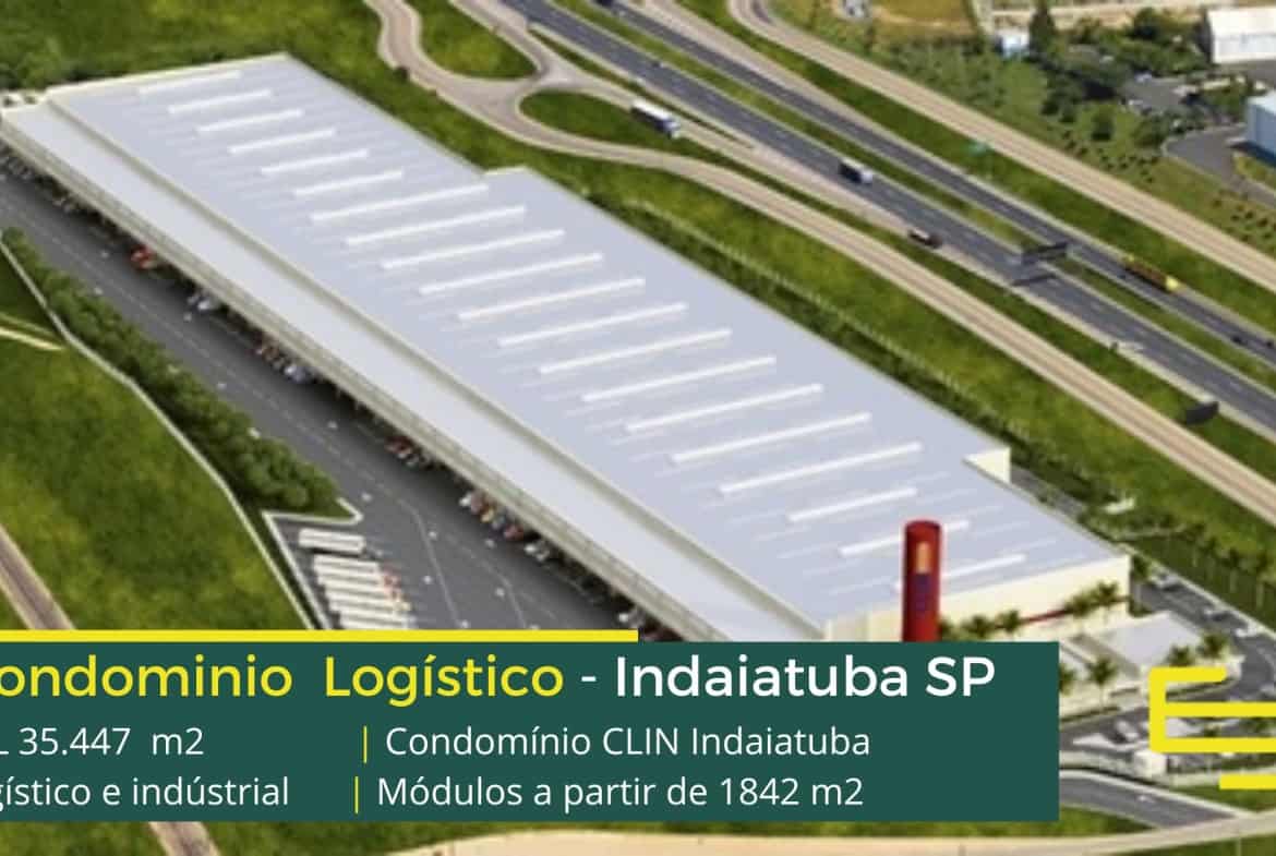 Locação de galpões em Indaiatuba - CLIN Indaiatuba. Galpão para alugar em Indaiatuba com docas, amplo pátio, portaria e segurança 24 horas
