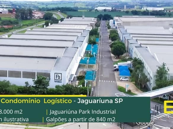 Galpão logístico para locação em Jaguariúna SP. Galpões modulares para locação possuem pé direito de  7 a 12 metros livre, de 2 a 3 docas