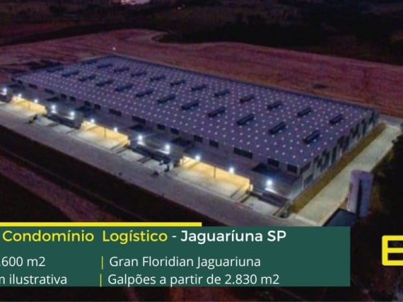 Aluguel de galpão logístico em Jaguariúna SP. Gran Floridian. Pé direito de 12,5 metros, piso 6 T/m². portaria  24 horas com segurança.