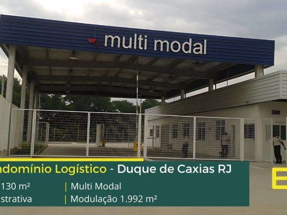 Galpão para locação em Duque de Caxias. Galpões em Duque de Caxias RJ com portaria e segurança 24 horas. Docas altura de 12 metros, pátio