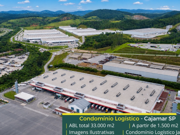 Galpões Para alugar em Cajamar SP - Condomínio Logístico Jatay. Modular a partir de 1500 m2 com docas. Portaria e segurança 24 horas