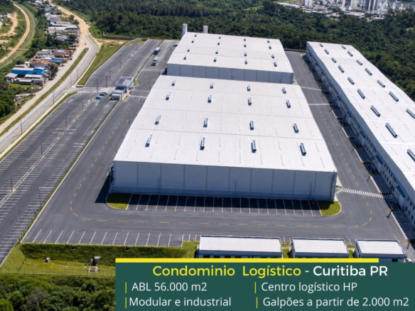 Galpão Para Locação em Curitiba PR - Centro Logístico HP. Galpões/Barracões/Armazéns para alugar em Cabreúva SP. Galpão logístico com docas