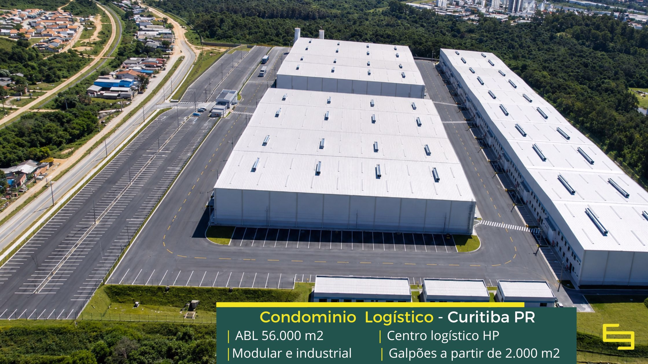 Galpão Para Locação em Curitiba PR - Centro Logístico HP. Galpões/Barracões/Armazéns para alugar em Cabreúva SP. Galpão logístico com docas
