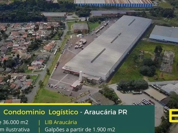 Galpões para alugar em Araucária - LIB Araucária. Galpões/Barracões/Armazens. Portaria e segurança, doca, altura 12 metros, piso industrial