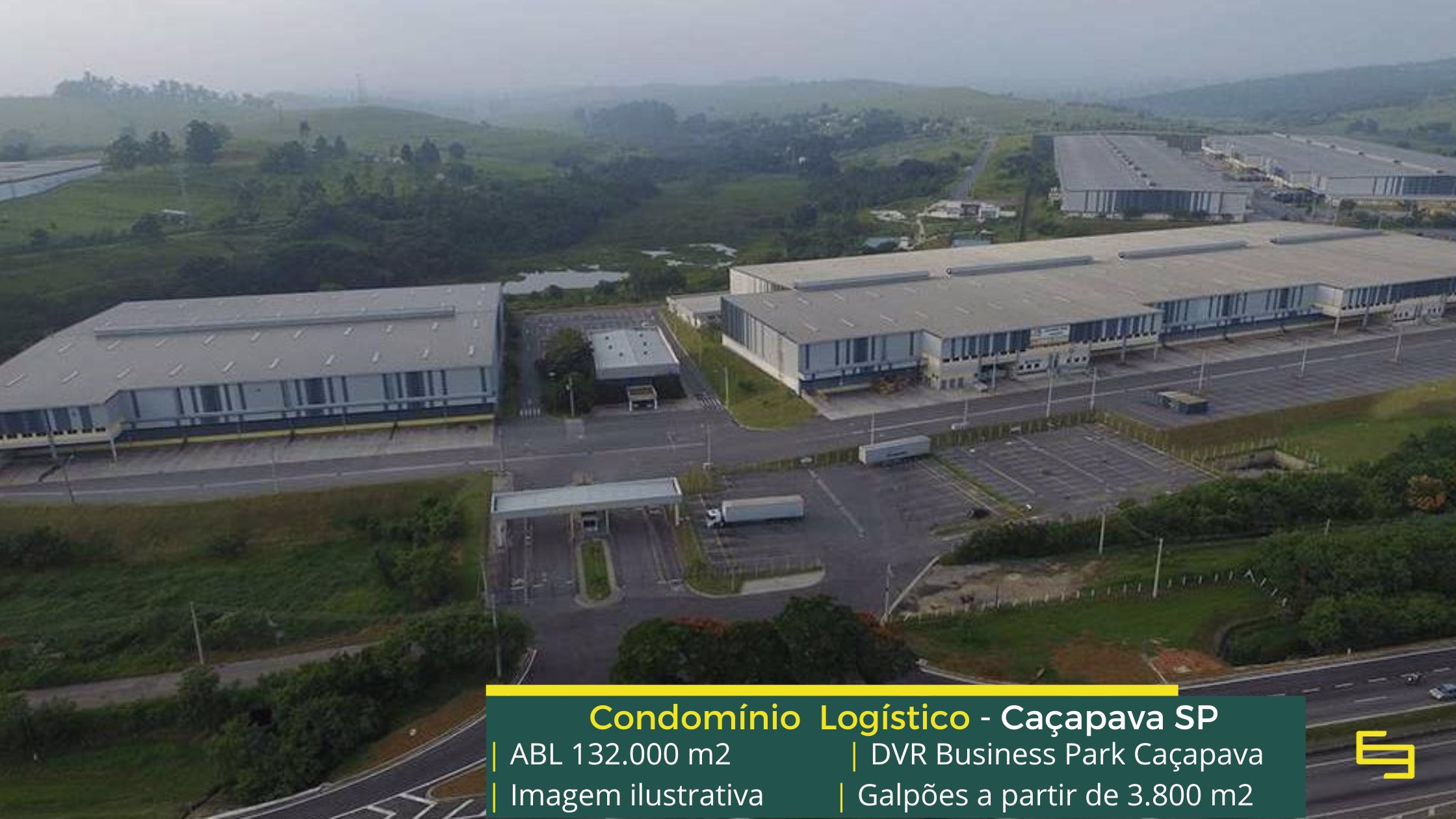 Galpão para alugar em Caçapava SP (1) Galpões em Caçapava - DVR Business Park . Aluguel de galpões logísticos e industriais. Docas para carga e descarga, altura de 12 metros.