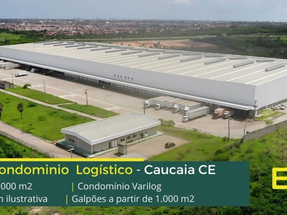 Galpão para alugar em Fortaleza CE - Varilog. Galpões em Fortaleza CE com docas, altura de 12 metros, condomínio logístico com portaria