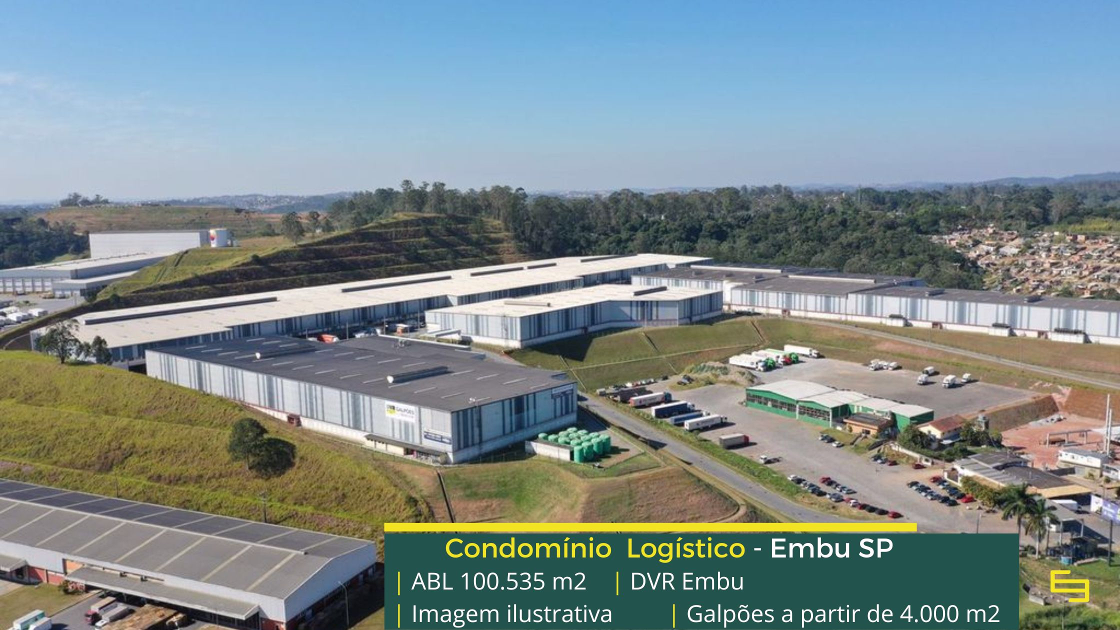 Galpão para alugar em Embu SP (1) Galpão locação Embu das Artes - DVR Business Park Embu. Aluguel de galpões em Embu das Artes SP com portaria e segurança 24 horas, docas