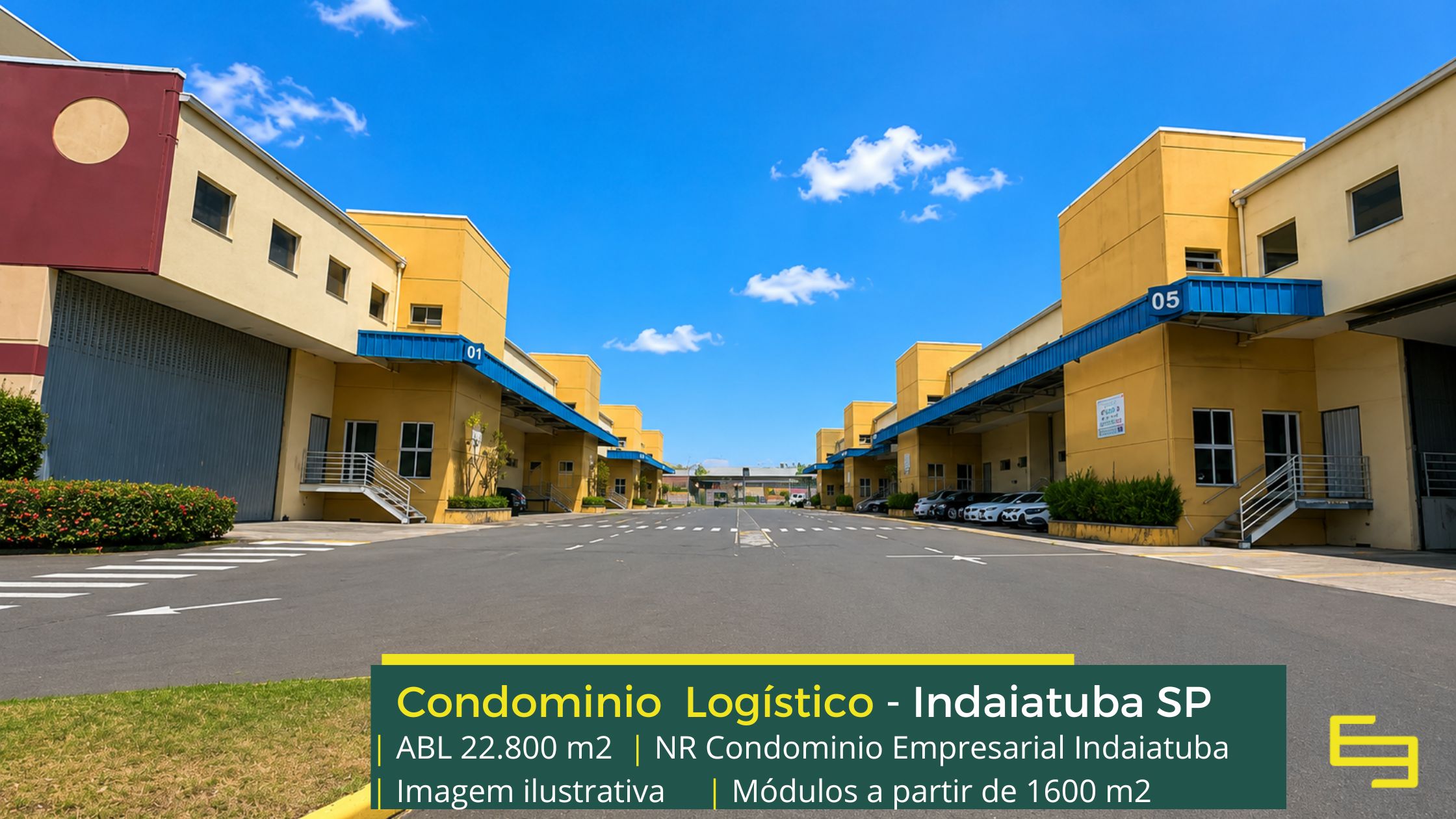 Galpão em Indaiatuba SP - NR Condomínio Empresarial. Galpões/Armazéns/Centros de Distribuição/ Pavilhões para alugar em Indaiatuba.
