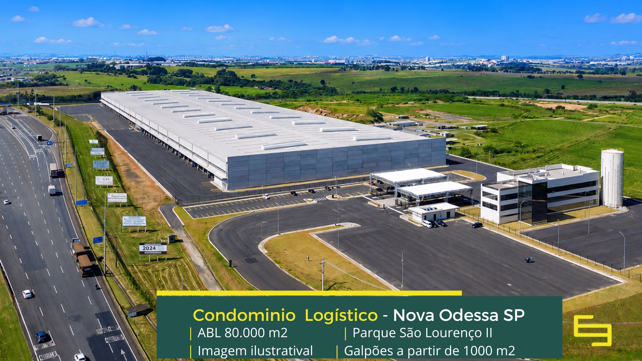 Galpão para alugar em Nova Odessa SP (1) Galpões para alugar em Nova Odessa - Parque Industrial São Lourenço II. Aluguel de galpão em Nova Odessa com docas, portaria e segurança