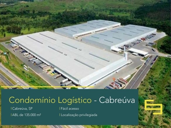 Galpão para locação em Cabreúva - Distribution Center Cabreúva. Altura de 12 metros livres. Docas e Piso Industrial.