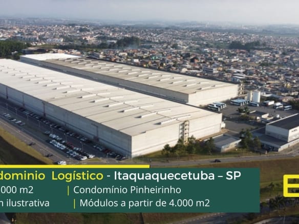 Galpões Logísticos em Guarulhos SP. Condomínio Pinheirinho. Galpão com piso de capacidade de 6 t/m2. Galpões com 12 metros de altura.