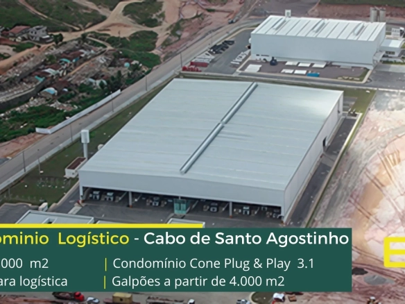 Galpões em Cabo de Santo Agostinho PE - Cone Plug & Play - 3.1. Aluguel de galpão em Cabo de Santo Agostinho com docas, 12 metros de altura