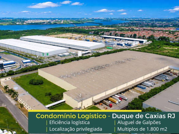 Galpão Aluguel Duque de Caxias - HGLG Washington Luiz. Galpões com piso em concreto 5 ton/m²; Pé-direito livre: 10 e 12 metros; docas
