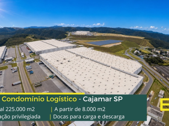 Prologis Cajamar II - Aluguel de Galpão em Cajamar SP. Condomínio Logístico com Portaria e Segurança 24 Horas, Docas, Altura de 12 Metros