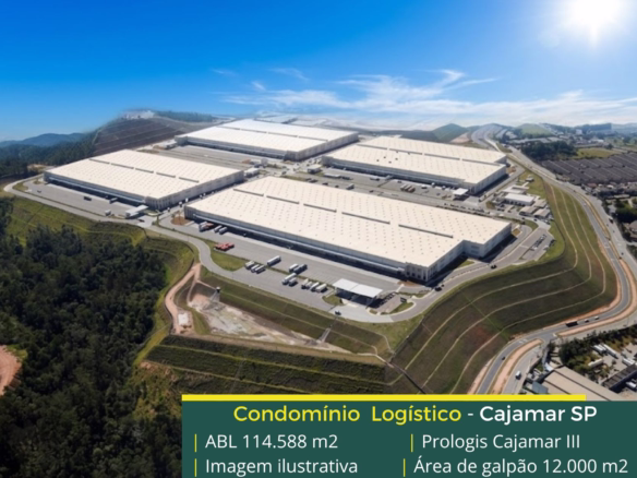 Galpão logístico Cajamar SP - Prologis Cajamar III. Aluguel de armazéns/galpões/Centros de distribuição em Cajamar SP. Galpão logístico