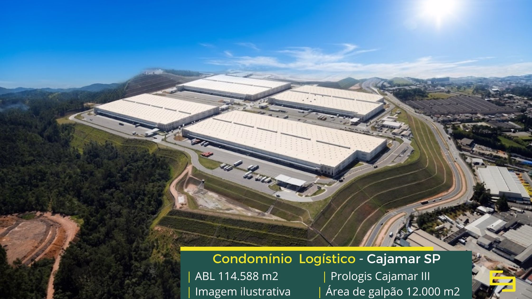 Galpão logístico Cajamar SP - Prologis Cajamar III. Aluguel de armazéns/galpões/Centros de distribuição em Cajamar SP. Galpão logístico