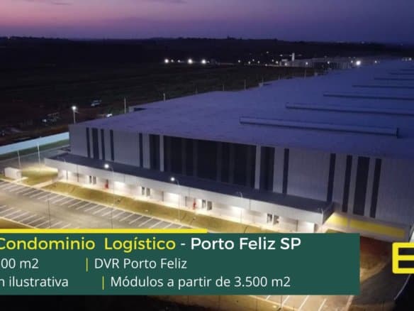 Galpões em Porto Feliz SP - DVR Porto Feliz. Locação de galpão logístico na região de Sorocaba com portaria e segurança 24 horas, docas