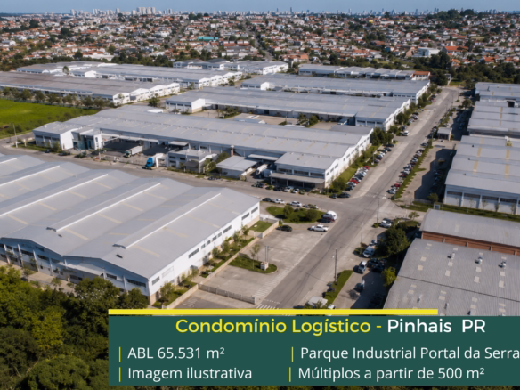 Galpão para alugar em Pinhais em condomínios logísticos com estrutura de alto padrão para armazenagem, distribuição e operações industriais.