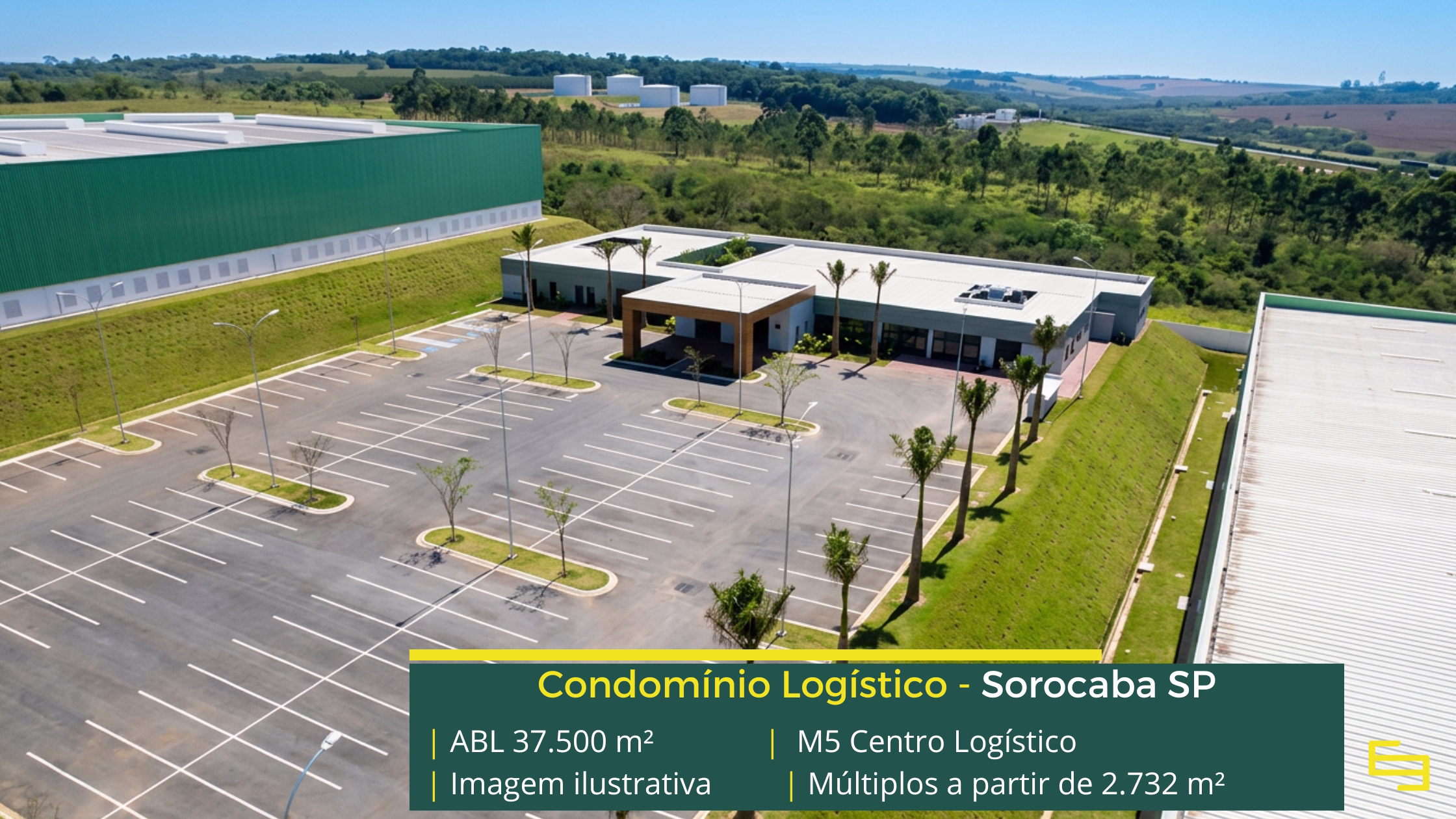 Aluguel de galpões em Sorocaba SP Aluguel de Galpões em Sorocaba SP - M5 Centro Logístico. Galpões com Pé direito livre de 12 metros, piso para 8 toneladas, nivelado a laser.