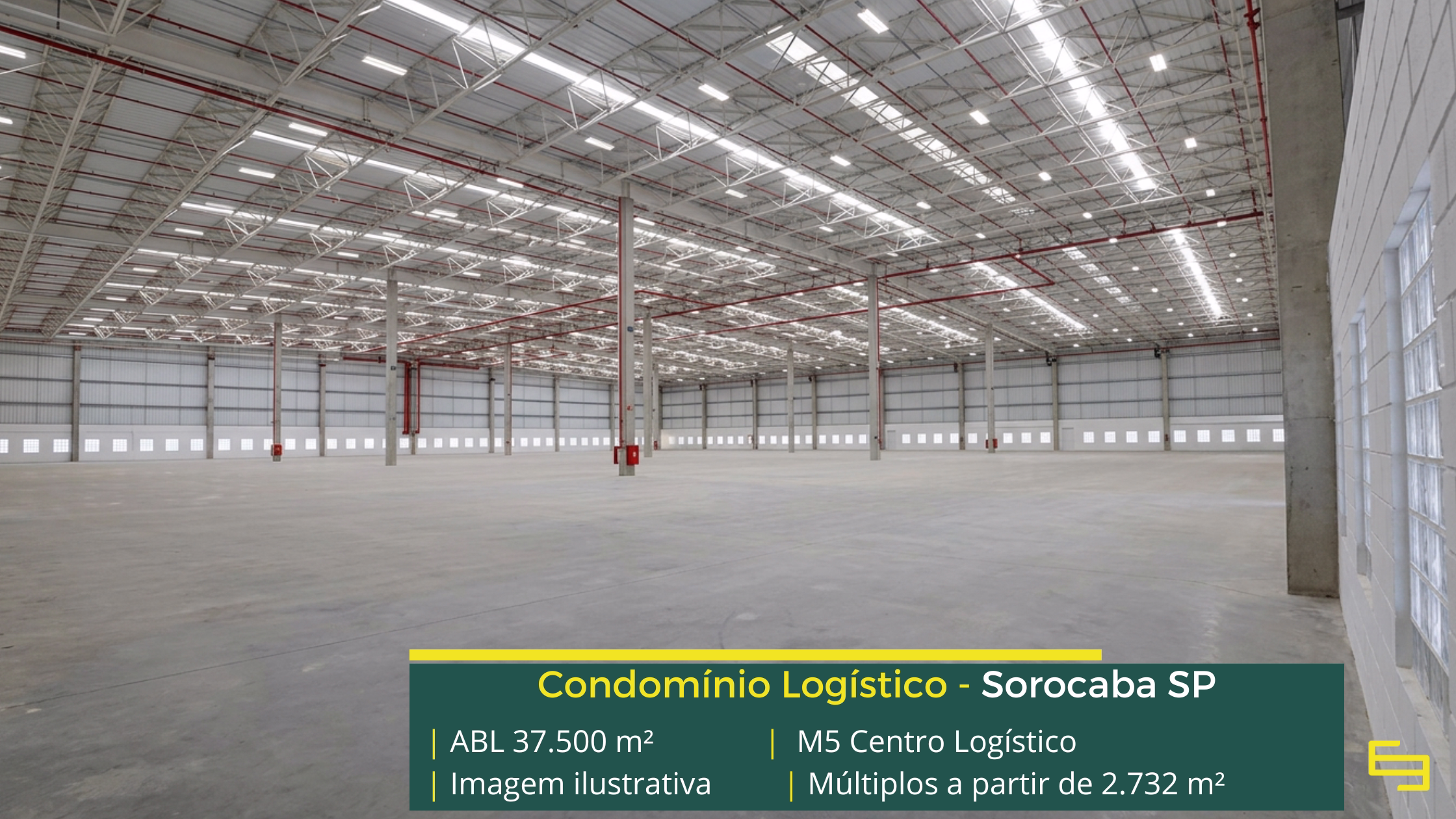 Aluguel de galpões em Sorocaba SP Aluguel de Galpões em Sorocaba SP - M5 Centro Logístico. Galpões com Pé direito livre de 12 metros, piso para 8 toneladas, nivelado a laser.