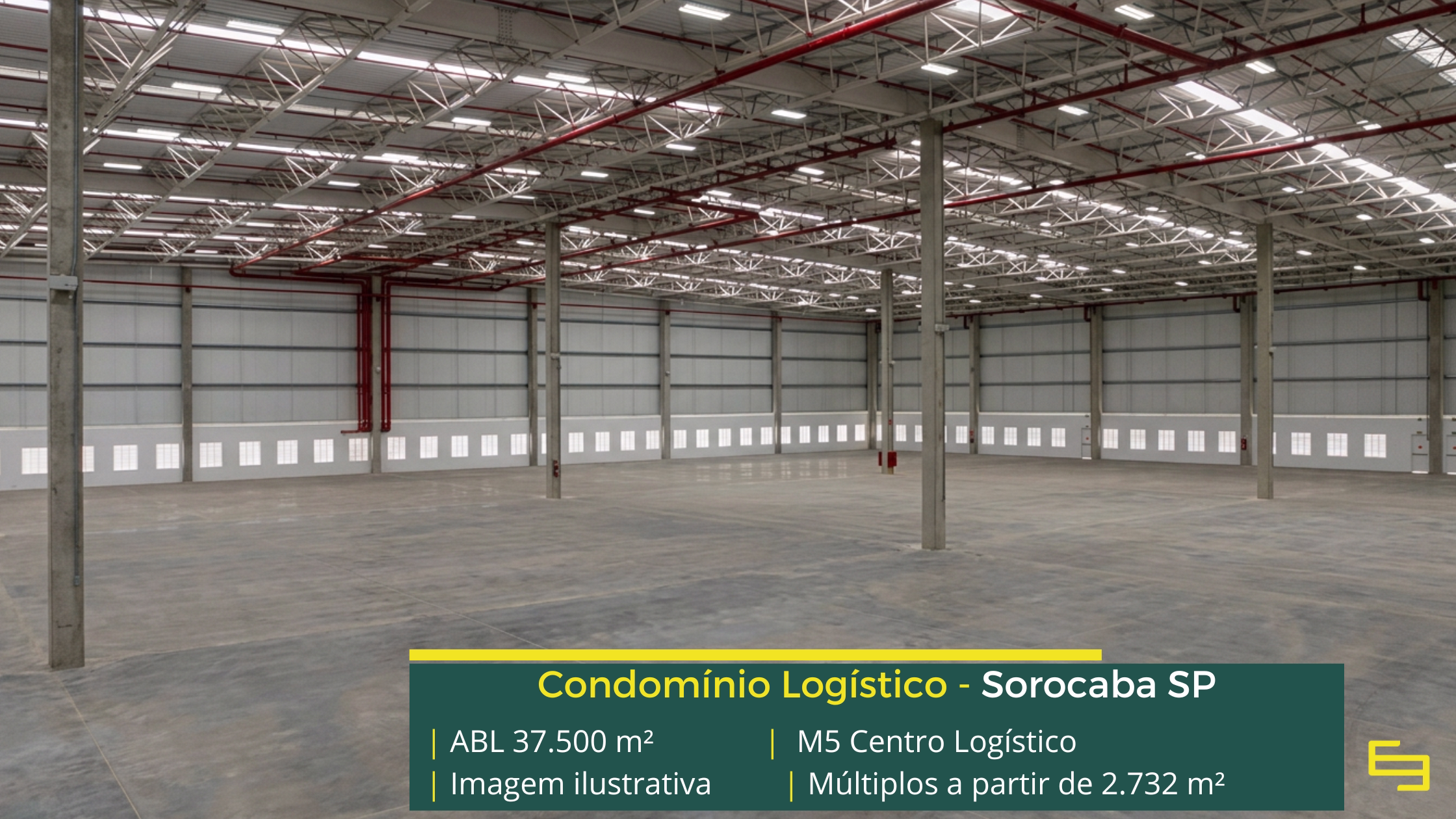 Aluguel de galpões em Sorocaba SP Aluguel de Galpões em Sorocaba SP - M5 Centro Logístico. Galpões com Pé direito livre de 12 metros, piso para 8 toneladas, nivelado a laser.