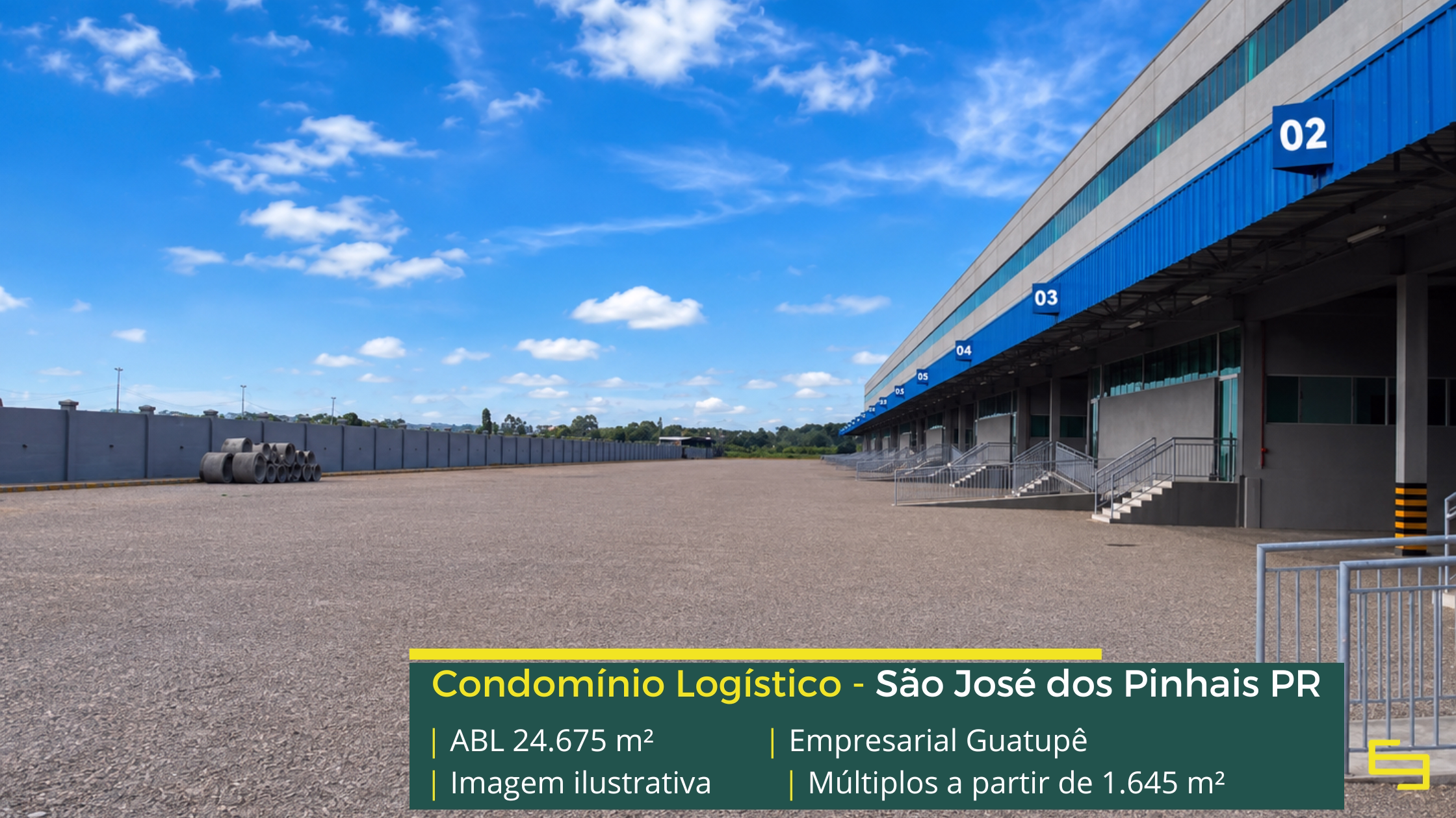 Locação de galpões em São José dos Pinhais Locação de galpões em São José dos Pinhais com módulos modernos, infraestrutura completa e localização privilegiada para sua operação.