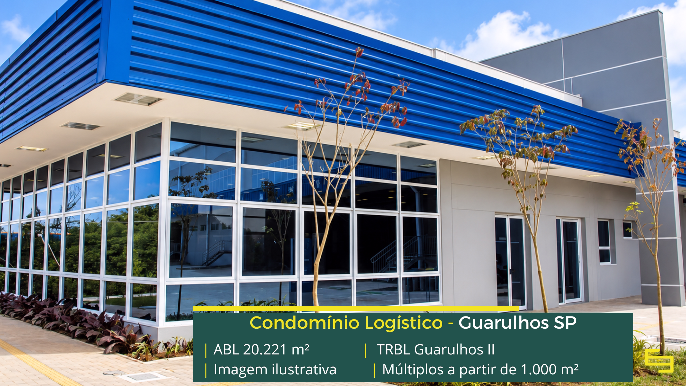 TRBL Guarulhos II: galpão logístico em Guarulhos com 20.221 m² de ABL, 10 módulos, pé-direito de 12,3 m e piso para 6 t/m².