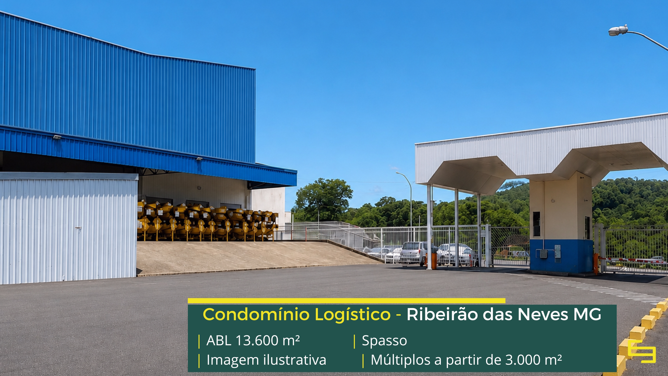 Galpão para alugar em Ribeirão das Neves Galpão para alugar em Ribeirão das Neves com infraestrutura excelente e conectividade para atender operações logísticas de todos os portes.