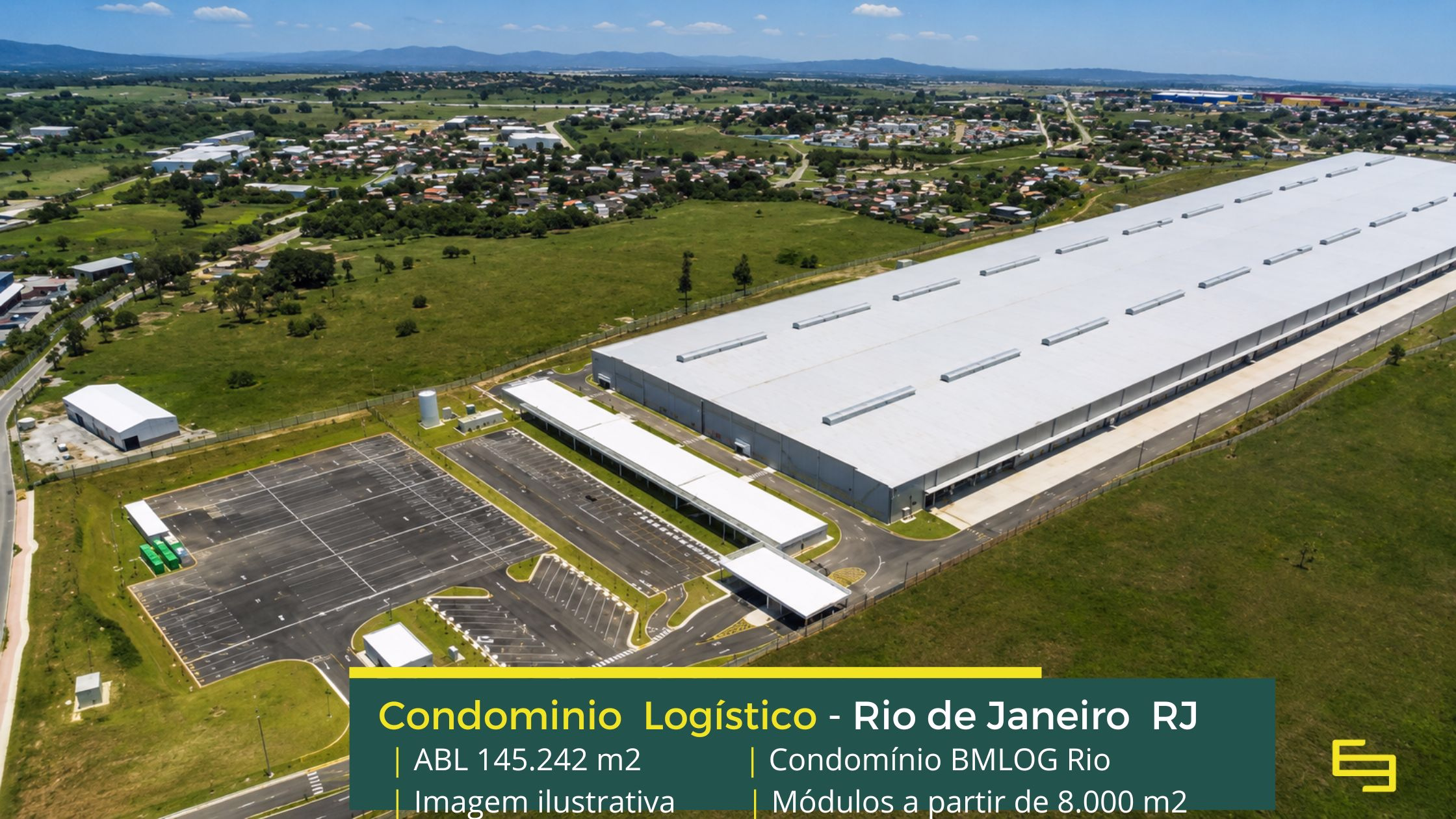 Aluguel de Galpão Rio de Janeiro RJ (1) Galpão Rio de Janeiro RJ - BMLOG Rio. Os galpões que podem ser ocupados em módulos de 8000 m2, com projeção para 120.000 m2. Segurança 24 Hs