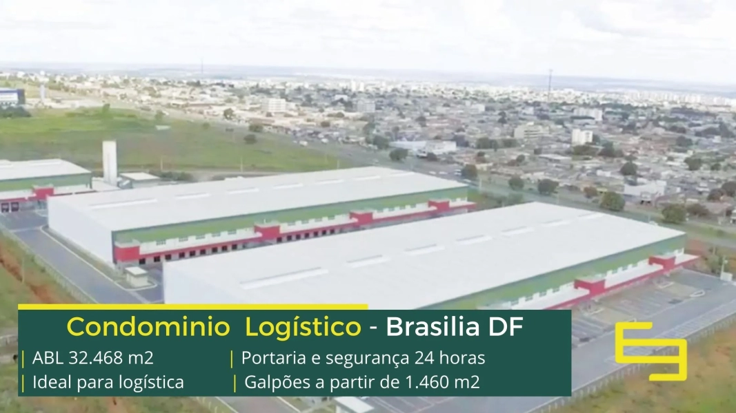 Galpão Logístico em Brasília - DF Business Park. Aluguel de Galpões logísticos e industriais com docas, portaria, segurança 24 horas, pátio