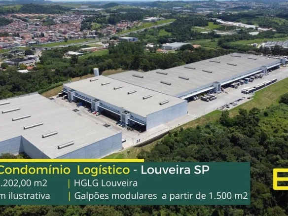 Galpões em Louveira SP - HGLG Louveira. Aluguel de galpão em condomínio logístico, com docas, altura de 12 metros, portaria e segurança 24 hs