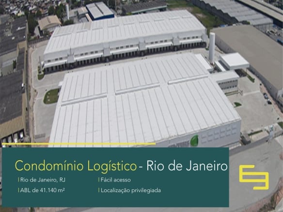 Aluguel de Galpão na Pavuna RJ - Centers Pavuna. Modulação a partir de 2.100m². Portaria e Segurança 24 Horas. Estacionamento para carretas.
