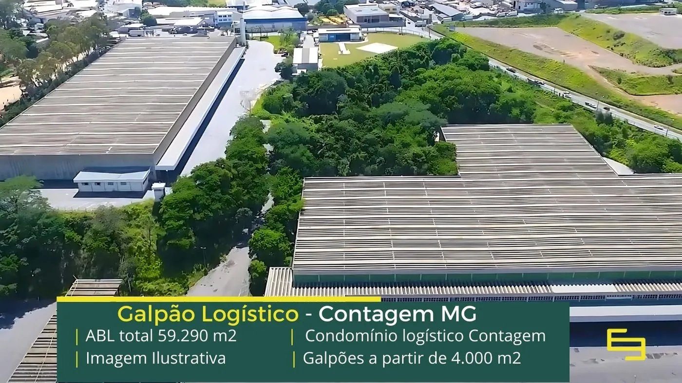 Aluguel de galpão com docas em Contagem MG (1) Aluguel de galpão Logístico em Contagem MG. Docas, altura de 12 metros, piso industrial. Portaria e segurança, próximo BR 040 e Ceasa