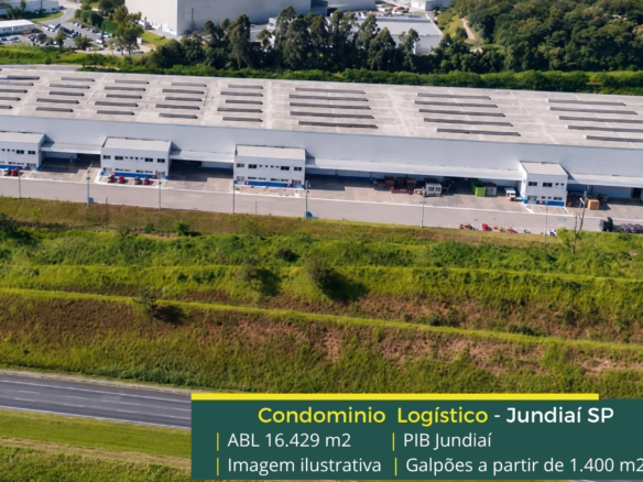 Galpões Logísticos em Jundiaí - PIB Jundiaí. Galpões para alugar em Jundiaí com altura de 12 metros, piso industrial. Segurança, docas