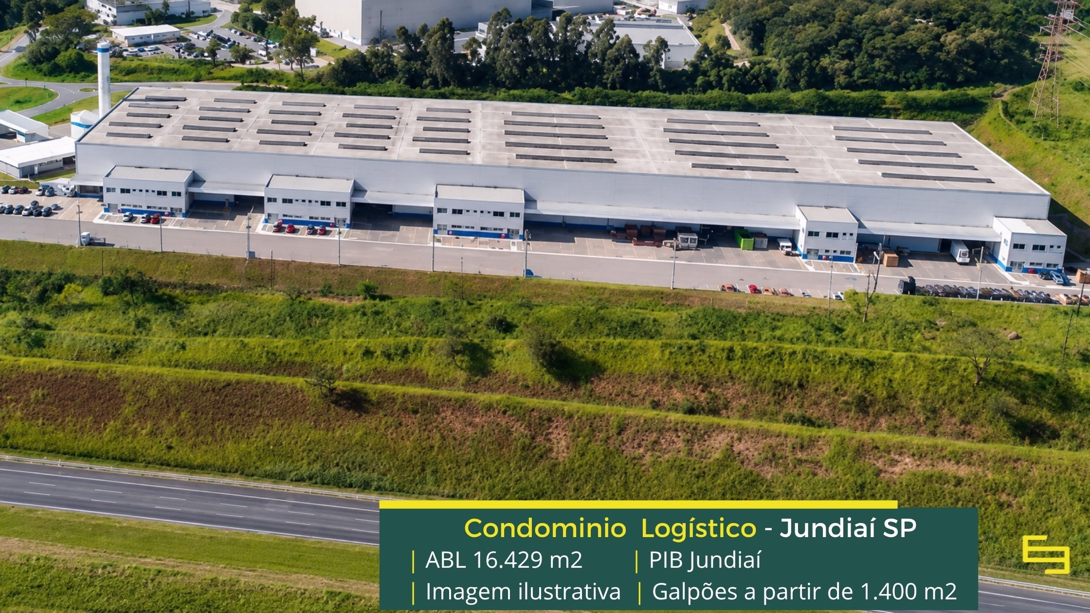Galpões Logísticos em Jundiaí - PIB Jundiaí. Galpões para alugar em Jundiaí com altura de 12 metros, piso industrial. Segurança, docas