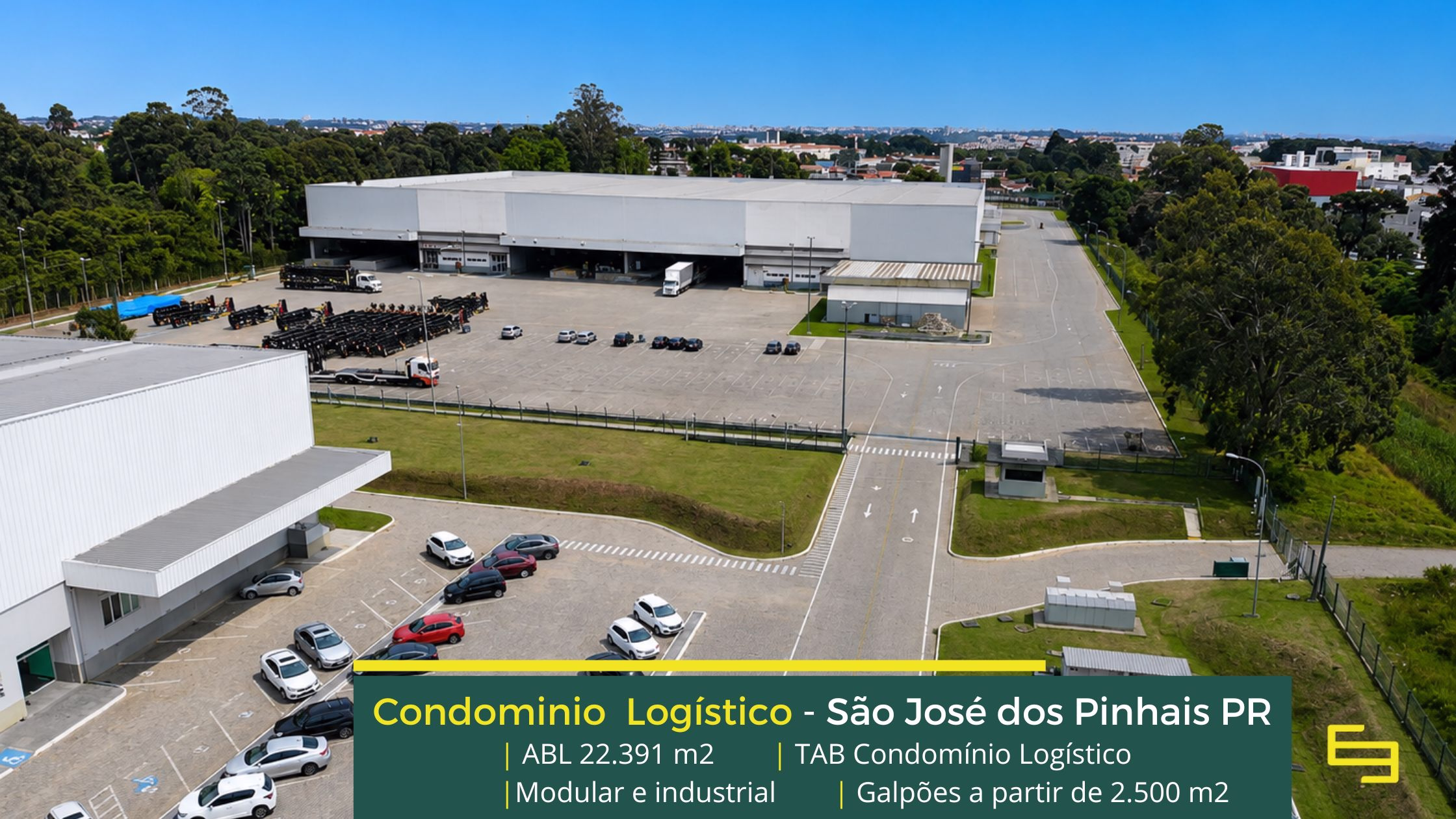 Aluguel de galpão em São José dos Pinhais PR (1) Aluguel de Galpões em São José dos Pinhais PR - TAB Condomínio. Galpões com docas, amplo pátio e com portaria e segurança 24 horas